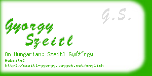 gyorgy szeitl business card